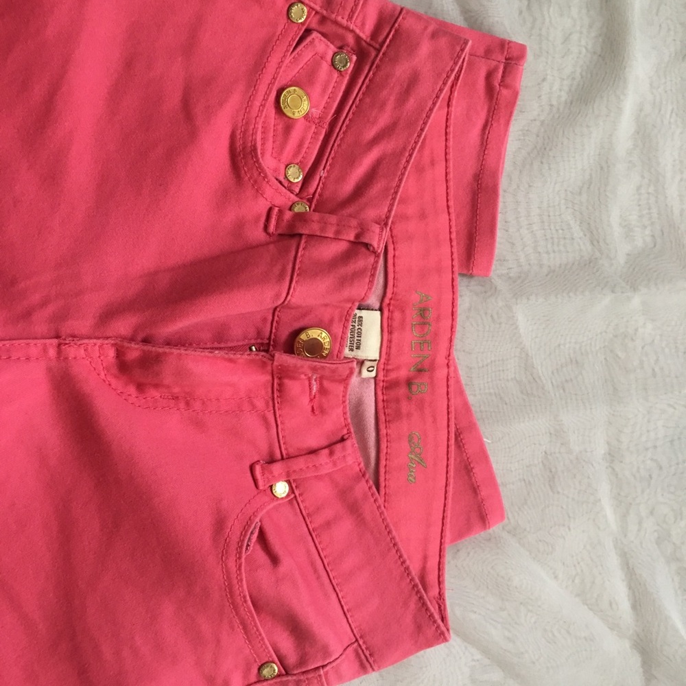 Arden B Pink Ava Skinny Jeans - Picture 2 of 4
